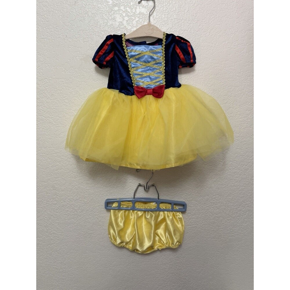 Snow White Halloween Costume Baby Girl Sz 12M Princess Dress Disney Dress Up NEW